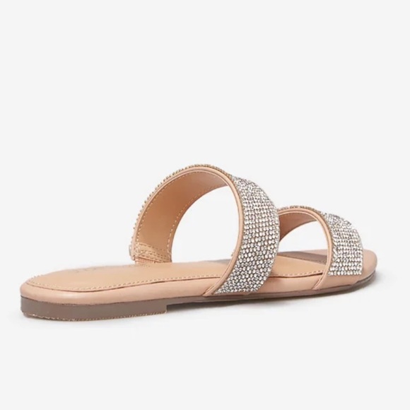 Adelpha Two Strap Sandal from Shoe Dazzle. NWOT NWOB rhinestone sandal sz 7.5 - Picture 5 of 8